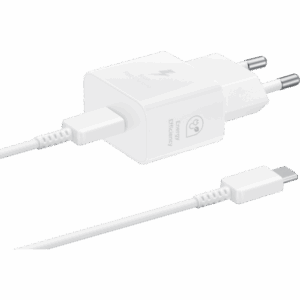 Wall Charger Samsung, 25W, 3A, 1 x USB-C, with USB-C Cable, White EP-T2510XWEGEU