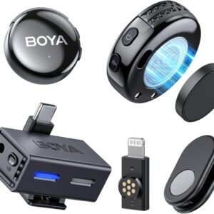BOYALINK 3 - Type-C & 3.5mm AI-Powered Button Wireless Microphone 2 TX + 1 RX no Case