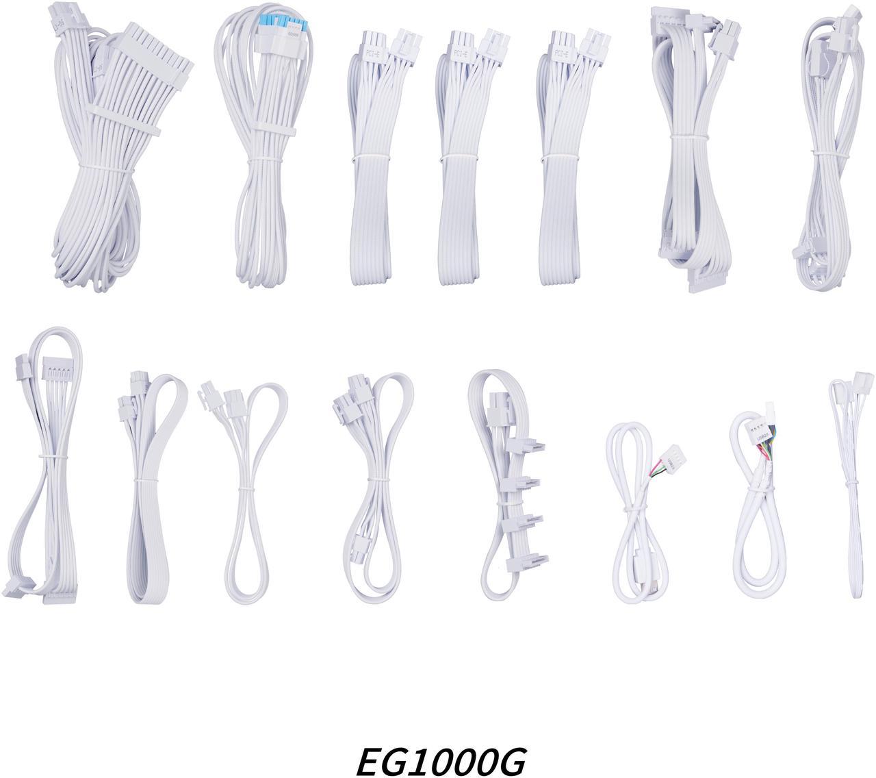 Lian Li Edge 1000W White 80+ Gold (with USB HUB), Fully Modular ATX PSU - Image 6