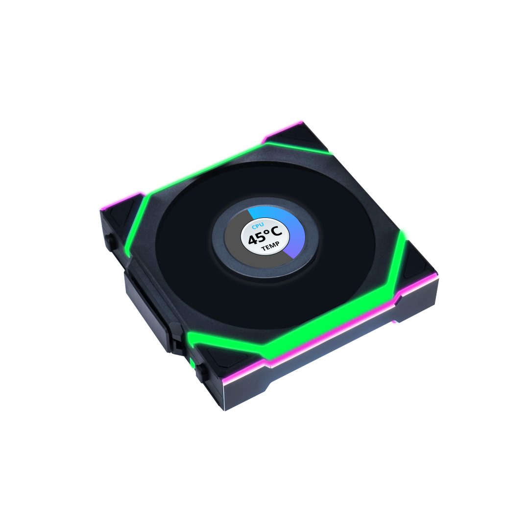 Lian Li UNIFAN SL Wireless LCD 120 -3PCS Black (Triple pack include Controller) - Case Fan - Image 2