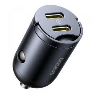 Car Charger Baseus Tiny Star, 30W, 3A, 2 x USB-C, Black C00035001121-03