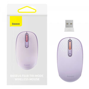 Wireless Mouse Baseus F01B Tri-Mode, 1600DPI, BT / Wi-Fi, Purple B01055503513-00