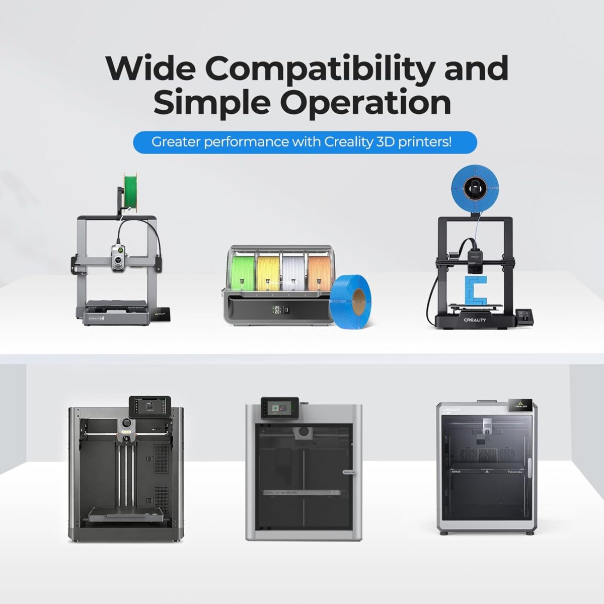 Creality CR-PETG Value Pack 2kg - No Reel - 2x Gray 3D Printer Filament Refill (grey) - Image 4