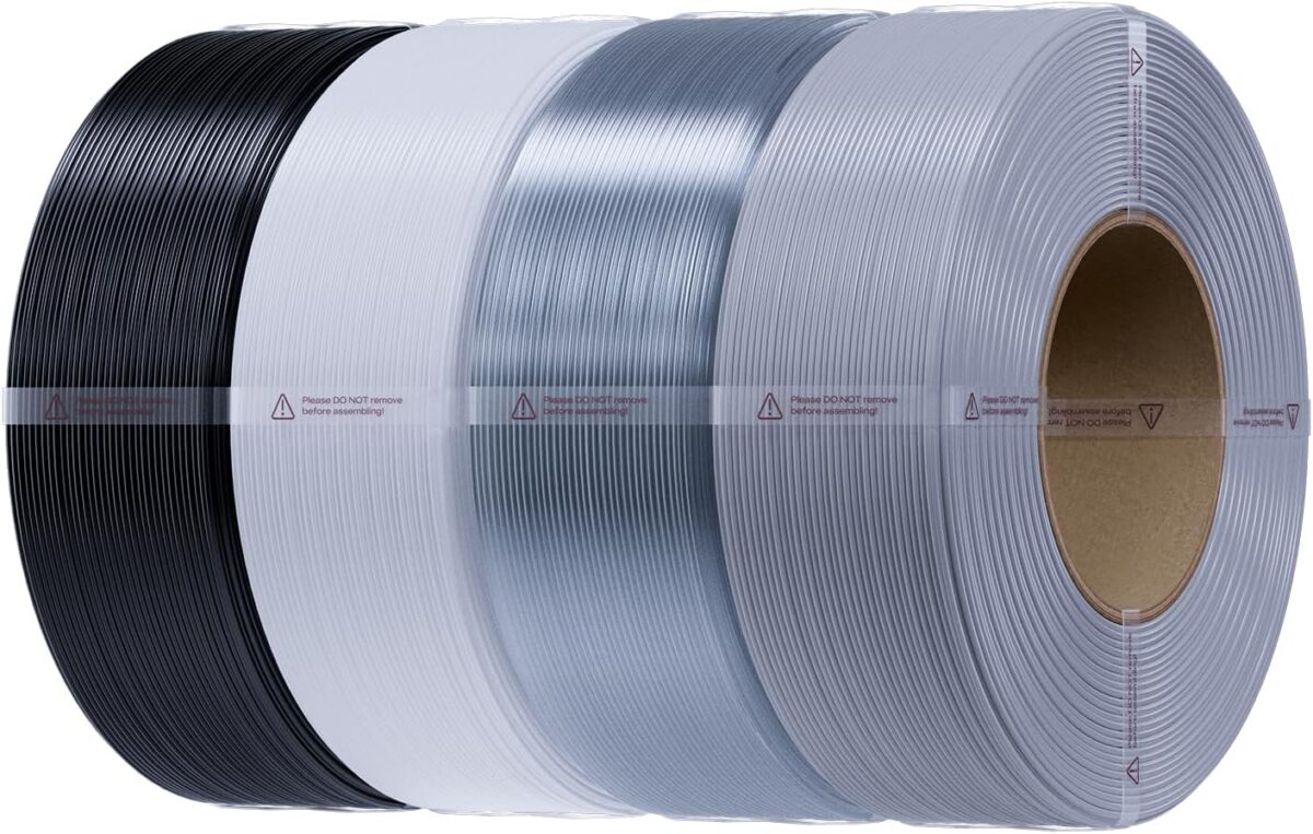 Creality CR-PETG Value Pack 4kg- No Reel Black & White & Gray & Transparent 3DPrinter Filament refil