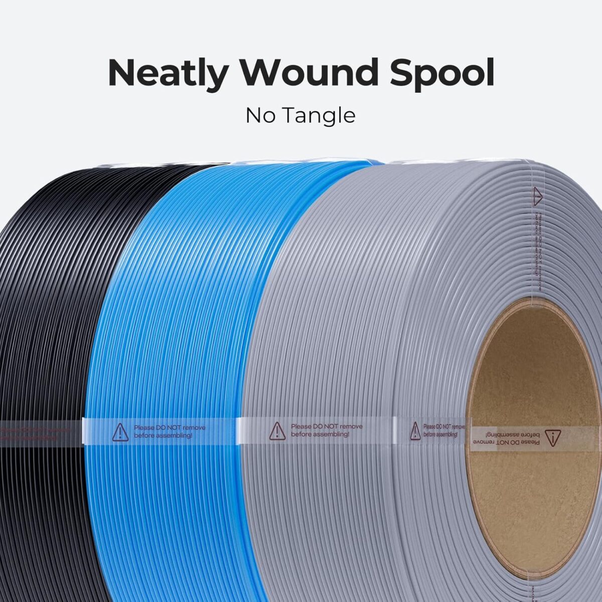 Creality CR-PETG Value Pack 4kg- No Reel Black & White & Gray & Transparent 3DPrinter Filament refil - Image 4