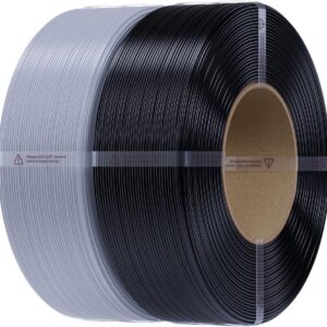 Creality CR-PETG Value Pack 2kg - No Reel - Black & Gray 3D Printer Filament Refill (Black+Grey)