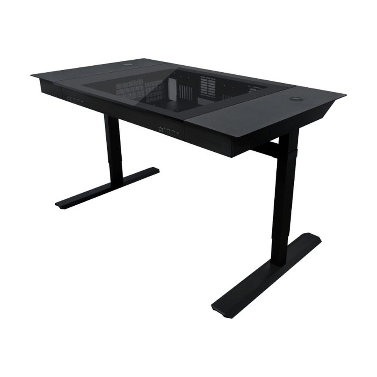 Lian Li DK07X Motorised Standing Desk Station - E-ATX-x2 (Single or Dual E-ATX PC Desk) - Image 3