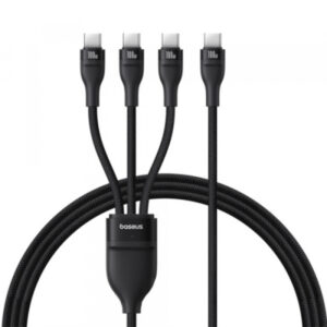 USB-C to 3 x USB-C Charging Cable Baseus Flash Series III 3in1, 100W, 5A, 1.5m, Black P10377503111-00