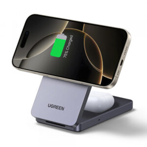 Wireless Charger UGREEN W528 2in1, 20W, 1.67A, Black