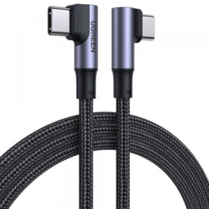USB-C to USB-C Cable UGREEN US335 Angled, 100W, 5A, 2m, Black